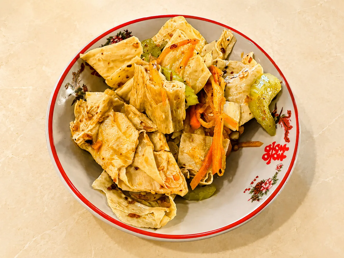 Bean Curd Stick Salad at Kung Fu Noodle, a Chinese Noodle Restaurant in Natick